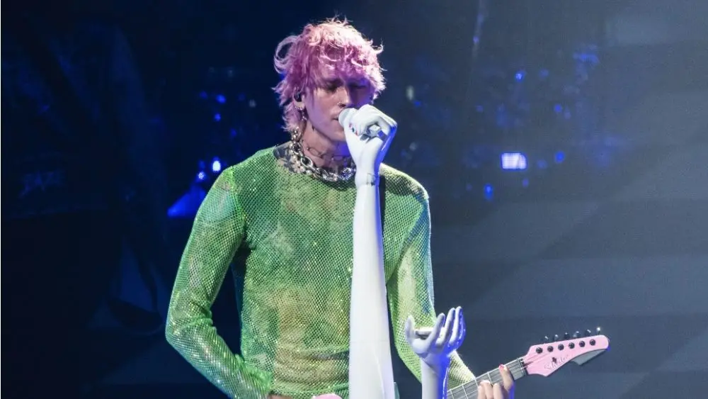 Machine Gun Kelly at Little Caesars Arena Detroit^ Michigan -July 3 2022