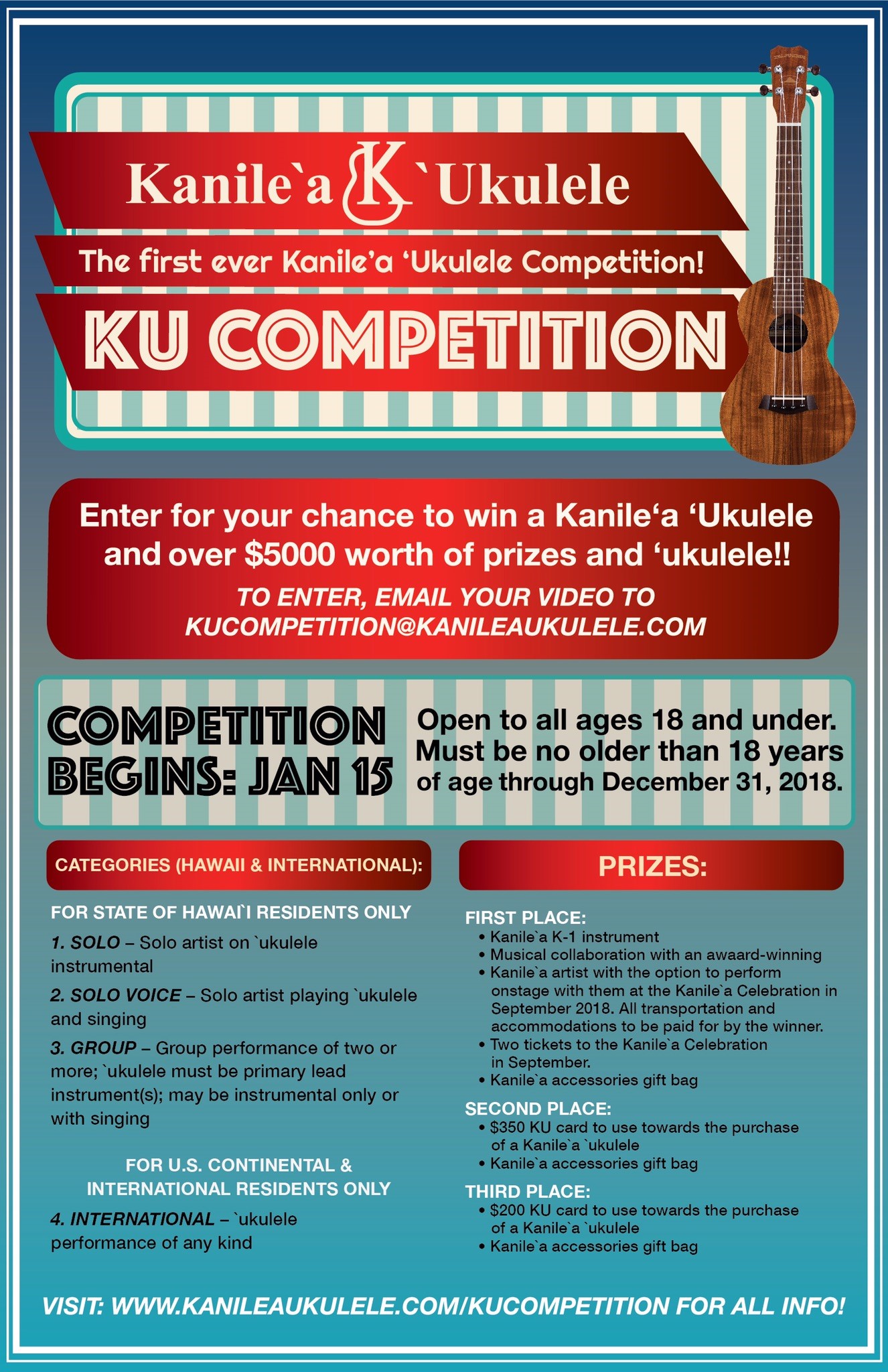 Kanile’a ‘Ukulele KU Competition FM100