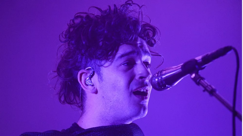 Lead singer Matt Healy of the English indie-rock band The 1975 performs during their Halloween show in Pittsburgh Monday^ October 31 at Stage AE.