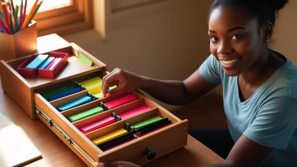 a-young-african-american-person-organizing-or-decluttering-a-small-space-like-a-drawer-counter-or-desk