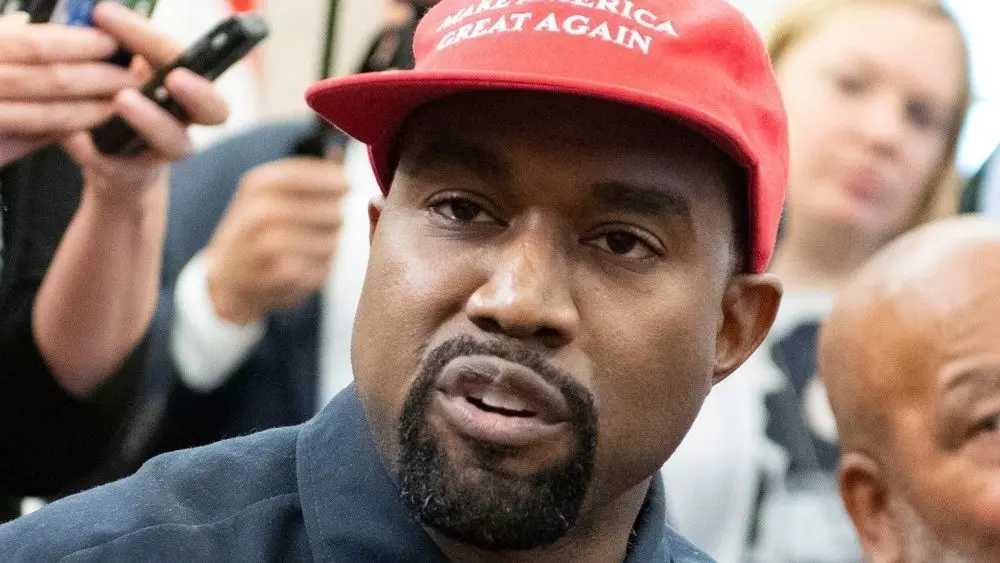 Kanye West speaks in the White House Oval Office. Washington^ DC US - Oct 11^ 2018