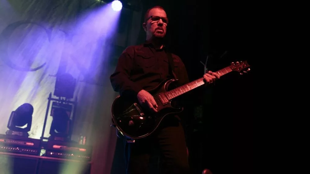 Guitarist Tony Rombola from Godsmack perform live at Manchester Academy Uk. Manchester^United Kingdom^ 9th october 2022