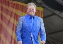 Sir Elton John performs at the 2015 New Orleans Jazz and Heritage Festival. New Orleans^ LA - May 2^ 2015