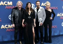 Phillip Sweet^ Karen Fairchild^ Jimi Westbrook Kimberly Schlapman of Little Big Town attend the 53rd Academy of Country Music Awards on April 15^ 2018 at MGM Grand in Las Vegas.