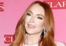 Lindsay Lohan at the Clarins New Product Launch Party on the Private Residence on March 15^ 2024 in Los Angeles^ CA