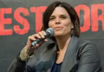 Neve Campbell at Weekend of Hell^ a two day (April 7-8 2018) horror-themed fan convention. DORTMUND^ GERMANY - APRIL 8 2018