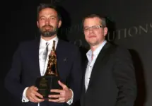 Ben Affleck^ Matt Damon arrive at the 2013 SBIFF Modern Masters Award presented to Ben Affleck at Arlington Theater on January 25^ 2013 in Santa Barbara^ CA