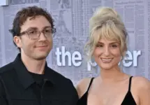Daryl Sabara^ Meghan Trainor attends Premiere of Peacocks series The Paper Los Angeles^ CA USA - August 27^ 2025