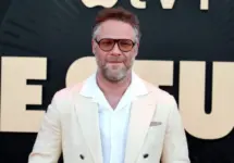 Seth Rogen at Apple TV+ Series 'The Studio' World Premiere held at the Academy Museum of Motion Pictures in Los Angeles^ USA on March 24^ 2025.