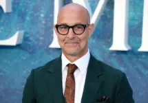 London^ United Kingdom - May 15^ 2023: Stanley Tucci attend the UK Premiere of "The Little Mermaid" at Odeon Luxe Leicester Square in London^ England.