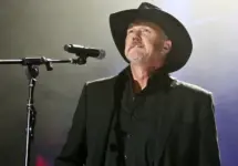 Trace Adkins performs at America Salutes You and Wall Street Rocks Presents Guitar Legends For Heroes at Terminal 5 on November 29^ 2017 in New York City.