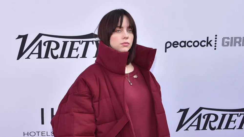 Billie Eilish arrives for Variety 2021 Music Hitmakers Brunch on December 04^ 2021 in Los Angeles^ CA