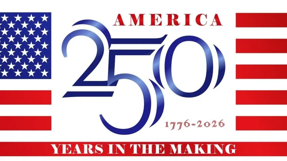 250 years celebration^ US anniversary^ Independence Day of America horizontal banner.