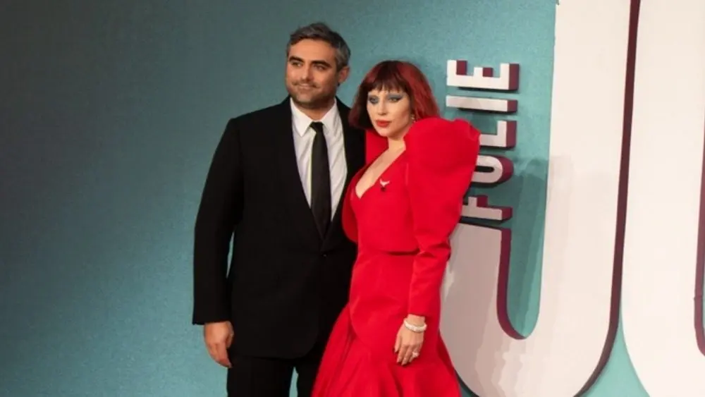 Lady Gaga and Michael Polansky attend the UK Premiere of "Joker Folie à Deux" at the Cineworld Leicester Square. London^ England^ UK - September 25^ 2024
