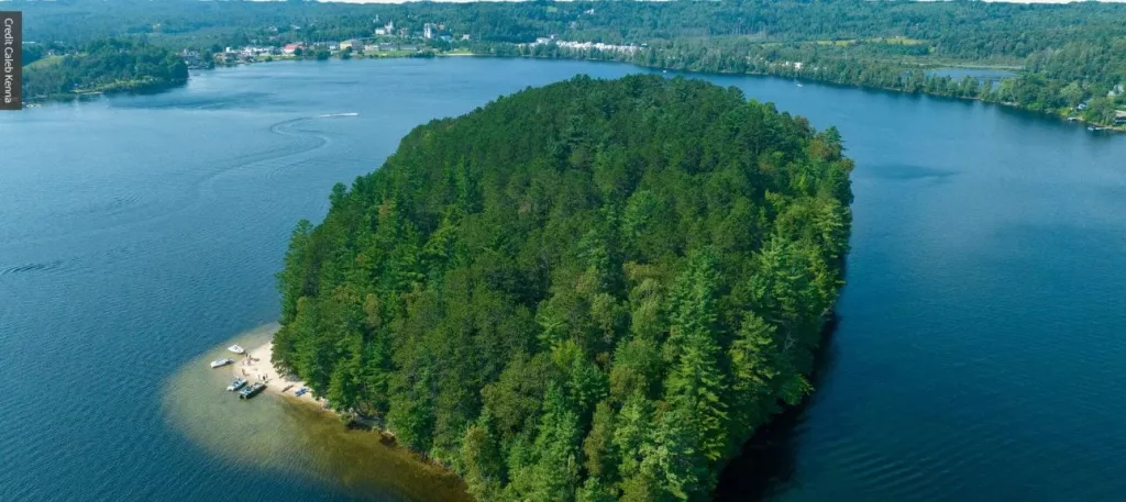 The 'Island' in Island Pond now designated part of Brighton State Park ...