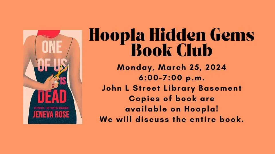 JLS LibraryHoopla Hidden Gems Book Club WHVO