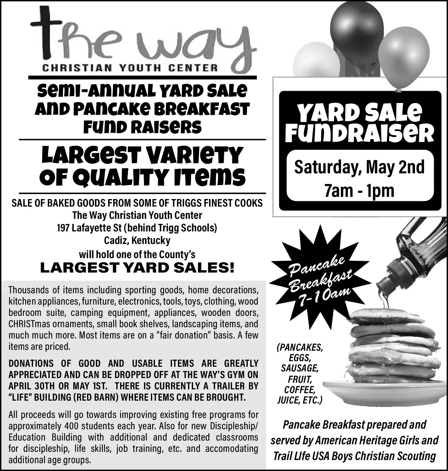 the-way-semi-annual-yard-sale-png