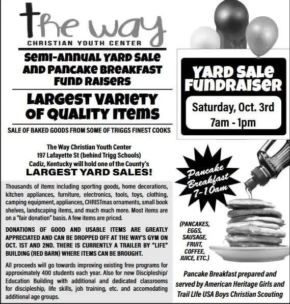 The Way Yard Sale Fundraiser