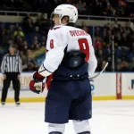 Alex Ovechkin^ of the Washington Capitals^ on the power play during a game against the New York Islanders at Nassau Coliseum. UNIONDALE^ NEW YORK^ UNITED STATES – March 9^ 2013