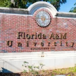 Sign for Florida Agricultural and Mechanical University^ commonly known as Florida A and M^ is a public historically black university in Tallahassee^ Florida. Tallahassee^ FL - September 2^ 2024