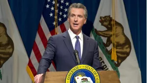 Governor Gavin Newsom introducing and discussing his 2024-25 state budge proposal and answering questions from reporters. Sacramento^ CA - Jan 10^ 2024