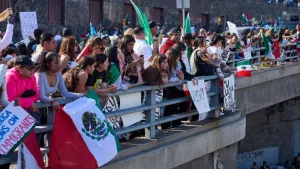 Downtown Los Angles Anti-Deportation Protest Los Angeles^ CA^ United States - February 02 2025