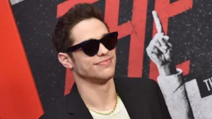 Pete Davidson arrives for the Netflix 'The Dirt' Premiere on March 18^ 2019 in Hollywood^ CA
