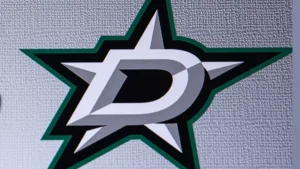 LOGO OF NHL Franchise Dallas Stars. on GREY background