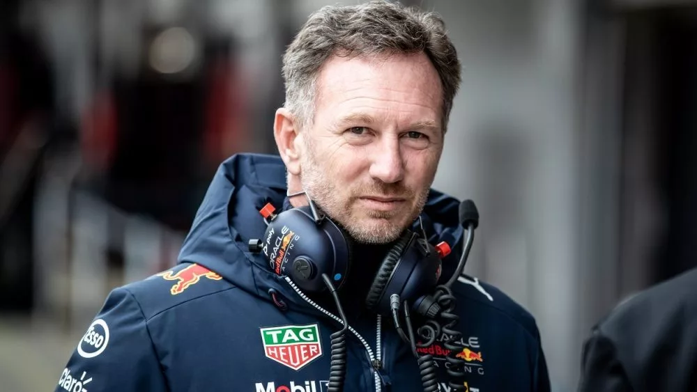F1 test pre-season 2022. Christian Horner Team Principal^ Red Bull. Barcelona^ Spain. 23-25 February 2022