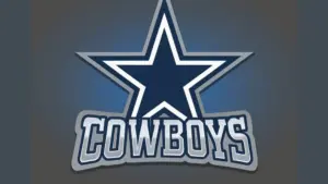 Sports logo vector-style image of dallas cowboys football logo
