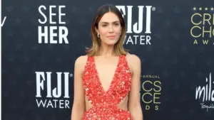 Mandy Moore at the 29th Annual Critics Choice Awards - Arrivals at the Barker Hanger on January 14^ 2024 in Santa Monica^ CA LOS ANGELES - JAN 14