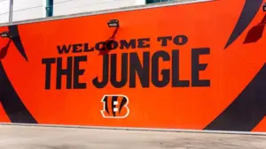 The 65^515 seat Paycor Stadium on the banks of the Ohio River is home to the NFL Cincinnati Bengals and hosts concerts and other special events. Cincinnati^ OH^ USA - March 17^ 2024: