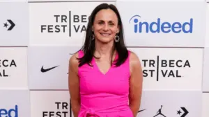 New York Liberty head coach Sandy Brondello attends the "Unfinished Business" premiere during the 2022 Tribeca Festival at BMCC Tribeca PAC on June 13^ 2022 in New York City.