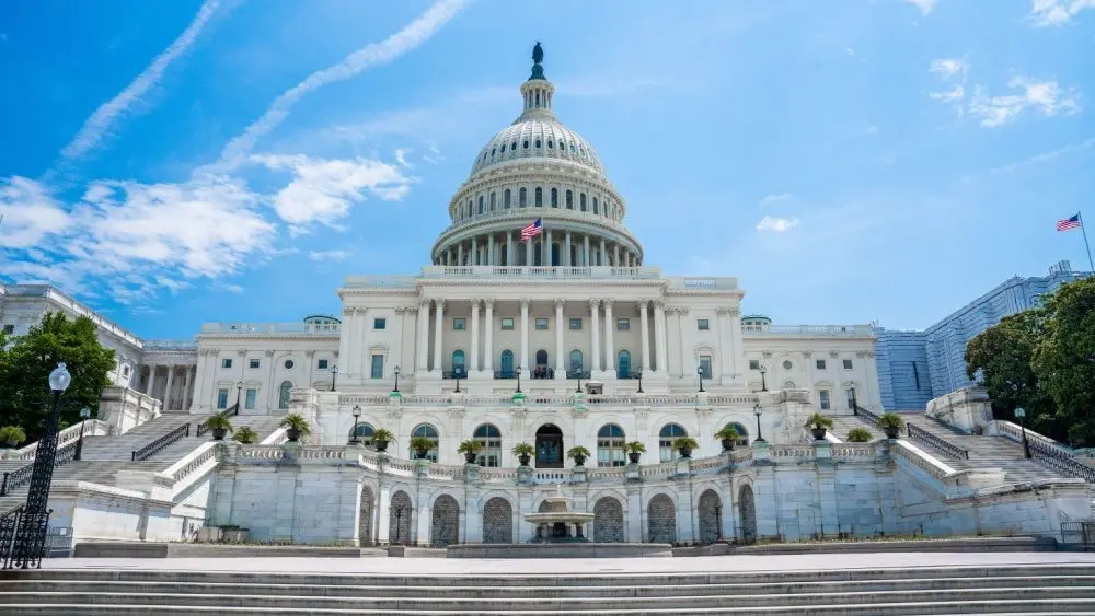 The United States Capitol in Washington^ DC.