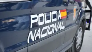 Policia Nacional as they keep Spain's streets safe Madrid^ Spain - October 9^ 2022