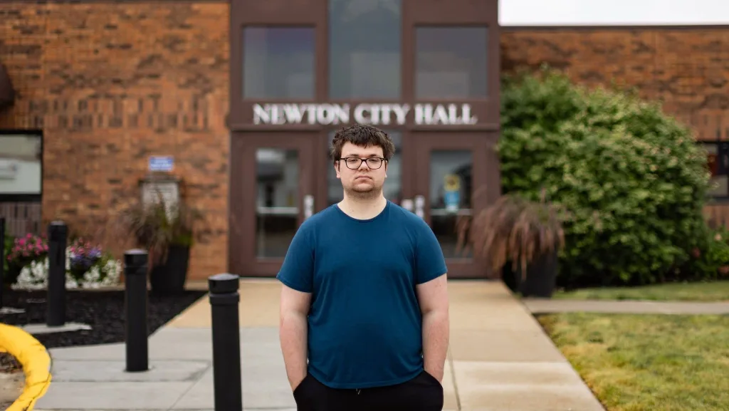 Newton resident Noah Peterson. Photo courtesy of Institute for Justice. Photo by J. Justin Wilson.