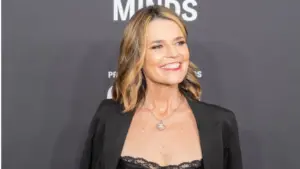 Savannah Guthrie attends 3rd Annual Project Healthy Minds World Mental Health Day Gala at Spring Studios in New York^ NY on October 9^ 2025