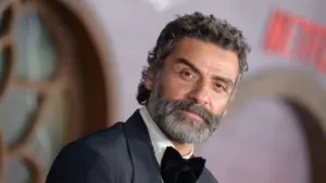 Oscar Isaac at premiere for "Frankenstein" at the Academy Museum. LOS ANGELES^ USA. October 06^ 2025