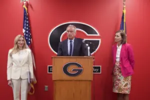 US HHS Secretary Robert F. Kennedy, Jr. at an elementary school in Gilbert, Iowa. (Photo courtesy of Iowa governor's office)