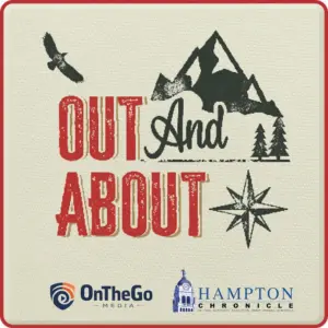 Out and About Podcast Logo