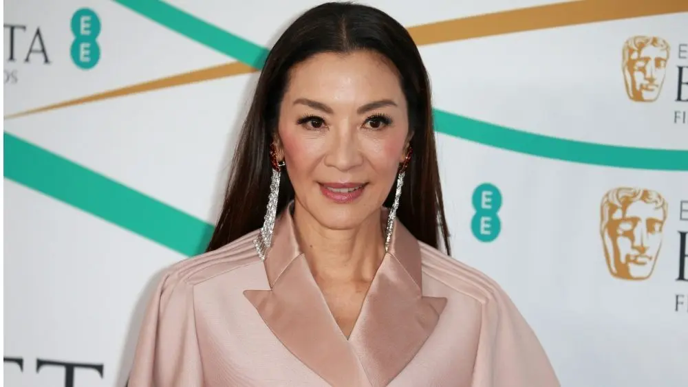 Michelle Yeoh attends the BAFTA Film Awards 2023 at The Royal Festival Hall in London^ England. United Kingdom - February 19^ 2023