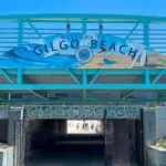 Tunnel under Ocean Parkway to enter Gilgo Beach and the Atlantic Ocean. Babylon^ New York^ USA - 14 May 2023