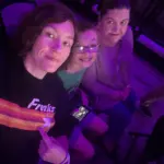 Me, mom and son at a concert