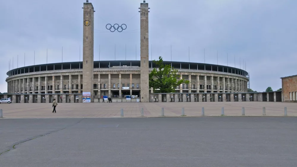 Berlin's Olympic Stadium was originally built for the 1936 Summer Olympics in Germany. It hosted the 2006 World Cup Final^ it has a capacity of 74000. Pictured on May 24th 2010