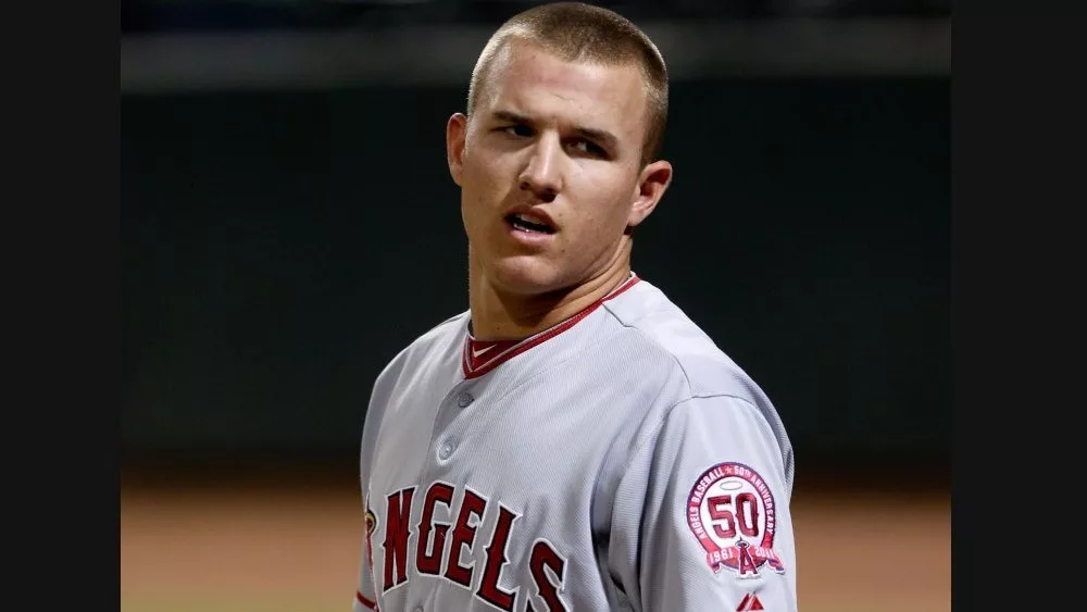 Los Angeles Angels' Mike Trout plays for the Scottsdale Scorpions in the Arizona Fall League on November 4^ 2011 in Phoenix^ AZ.