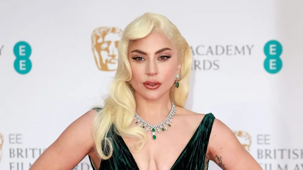 Lady Gaga attends the EE British Academy Film Awards 2022 at Royal Albert Hall in London^ England. London^ United Kingdom - March 13^ 2022