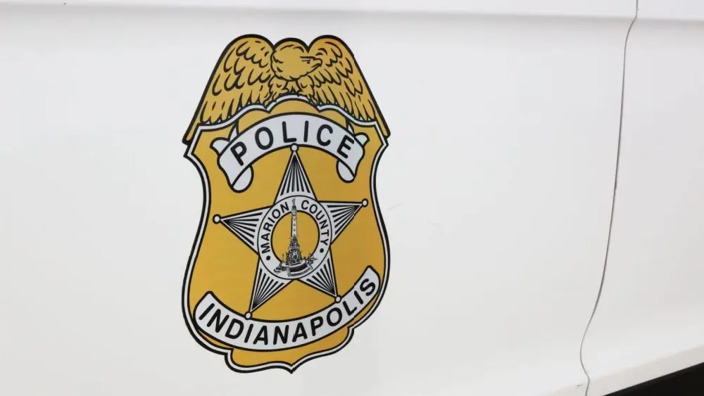 The exterior of an Indianapolis Metropolitan Police car in Indianapolis^ Indiana on June 13^ 2024. IMPD is the law enforcement agency for the city of Indianapolis.