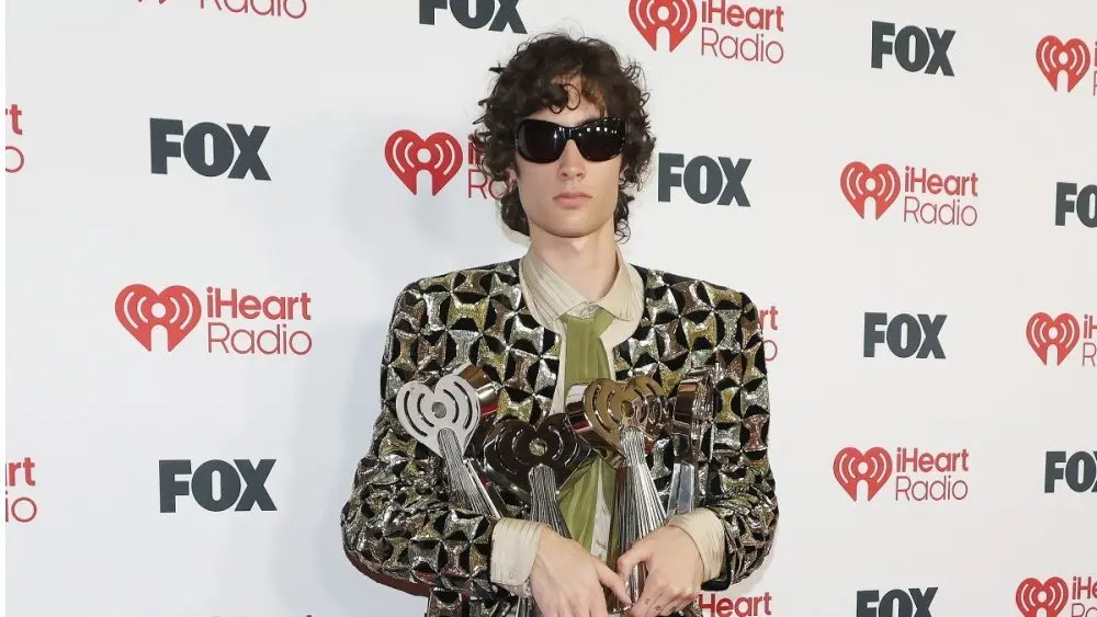 Sombr^ Shane Michael Boose at the 2026 iHeartRadio Music Awards at Dolby Theatre LOS ANGELES^ CA - MARCH 26^ 2026