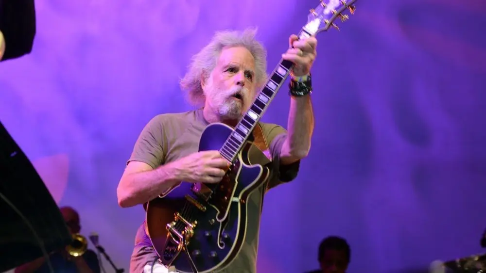 Grateful Dead guitarist and singer Bob Weir performs at Damrosch Park at Lincoln Center. New York^ New York - August 6^ 2016