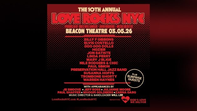 Lineup announced for the 10th annual Love Rocks NYC concert